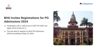 BHU PG Admission 2024 Open through CUET PG, Apply till June 3